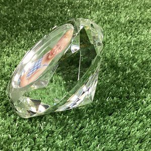 Shannon Crystal by Godinger Diamond Shaped Photo/Picture Frame NIB